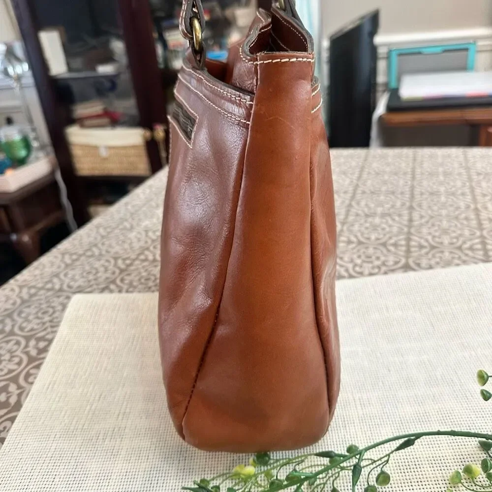 Patricia Nash Brown Leather Tote - Picture 3 of 13